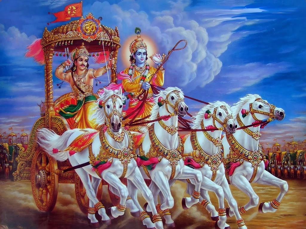 arjuna y krishna